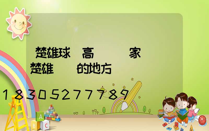 楚雄球場高桿燈廠家電話(楚雄賣燈的地方)