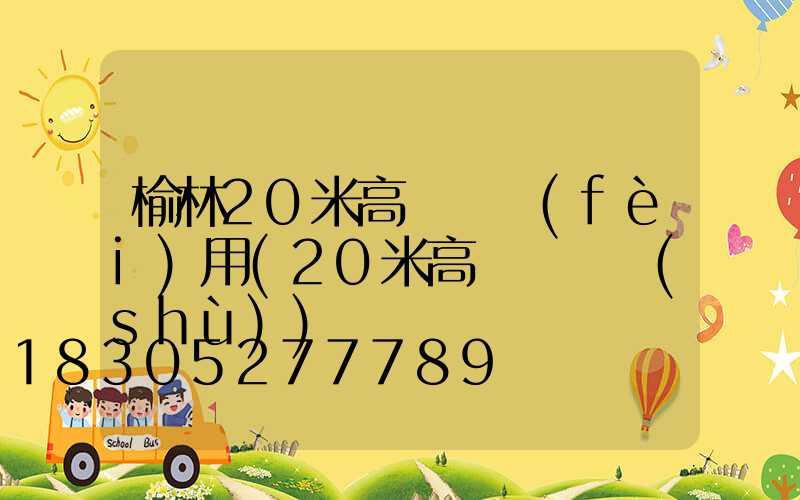 榆林20米高桿燈費(fèi)用(20米高桿燈參數(shù))