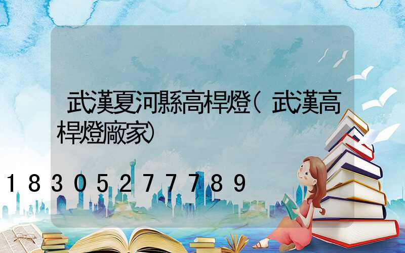 武漢夏河縣高桿燈(武漢高桿燈廠家)
