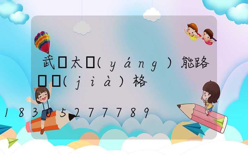 武漢太陽(yáng)能路燈價(jià)格