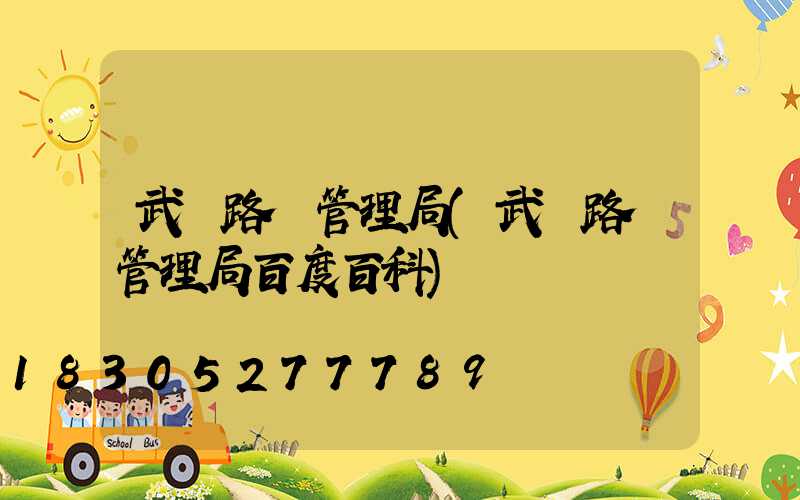 武漢路燈管理局(武漢路燈管理局百度百科)