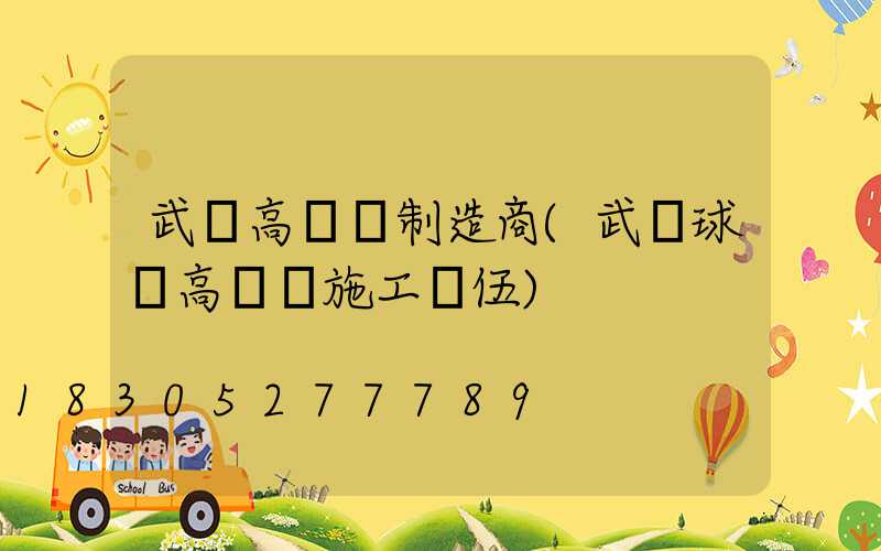 武漢高桿燈制造商(武漢球場高桿燈施工隊伍)