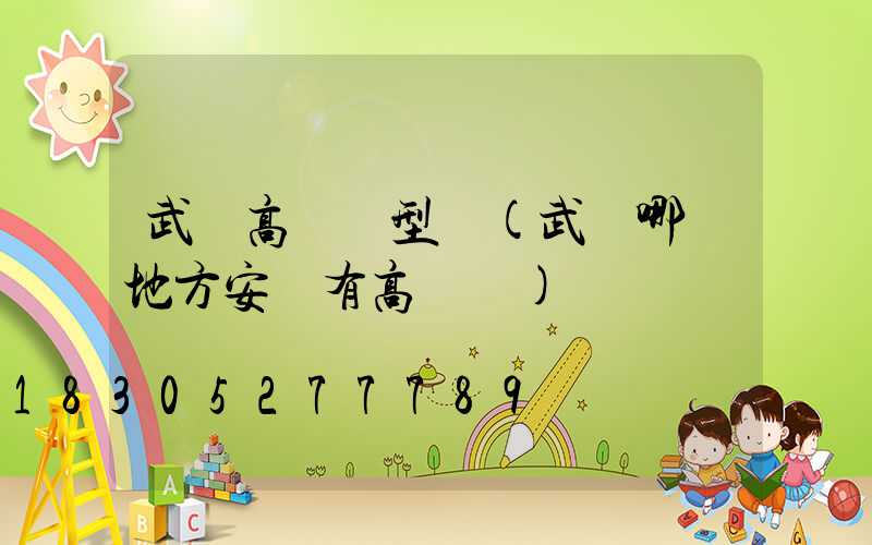武漢高桿燈型號(武漢哪個地方安裝有高桿燈)