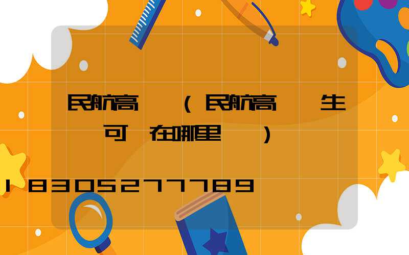 民航高桿燈(民航高桿燈生產許可證在哪里審請)