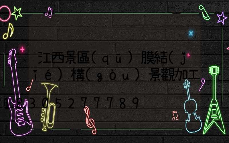 江西景區(qū)膜結(jié)構(gòu)景觀加工