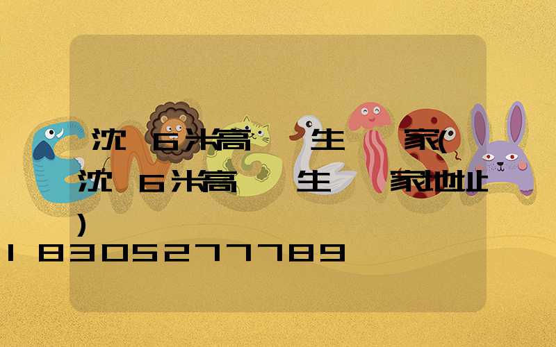 沈陽6米高桿燈生產廠家(沈陽6米高桿燈生產廠家地址)