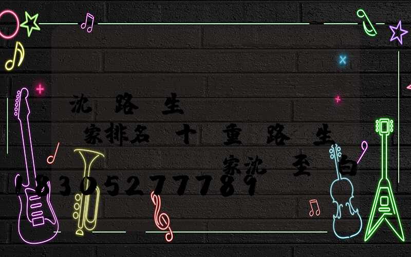 沈陽路燈生產(chǎn)廠家排名前十(重慶路燈生產(chǎn)廠家沈陽至長白山列車)