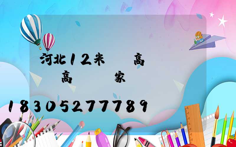 河北12米廣場高桿燈(廣場燈高桿燈廠家)