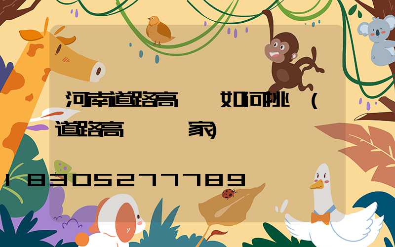 河南道路高桿燈如何挑選(道路高桿燈廠家)