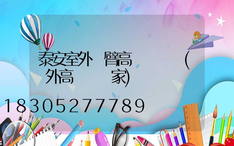 泰安室外雙臂高桿燈報價(戶外高桿燈廠家)