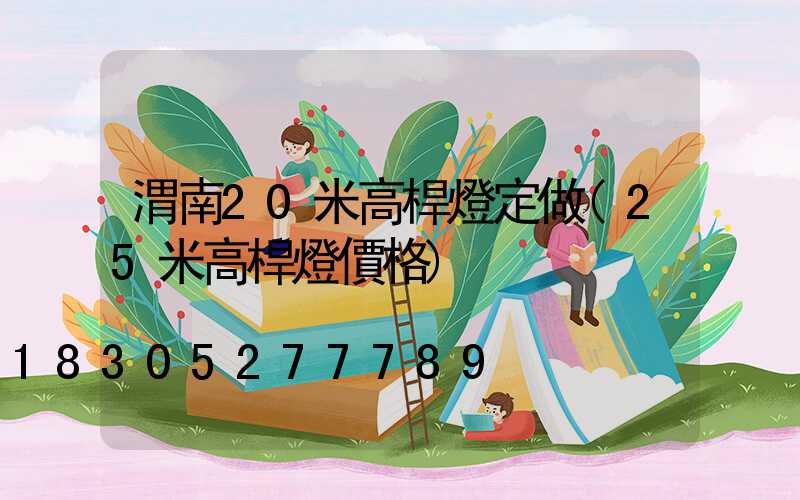 渭南20米高桿燈定做(25米高桿燈價格)