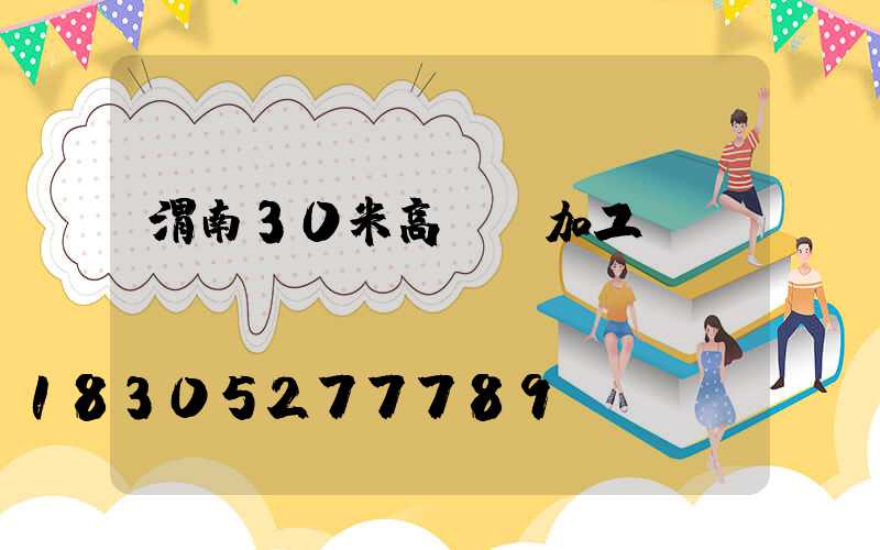 渭南30米高桿燈加工廠