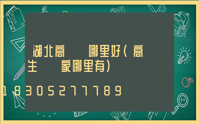 湖北高桿燈哪里好(高桿燈生產廠家哪里有)
