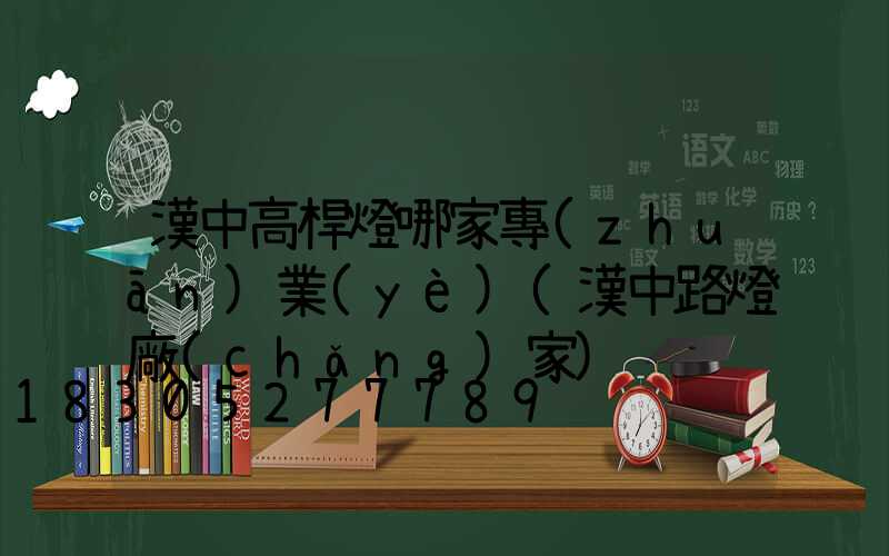 漢中高桿燈哪家專(zhuān)業(yè)(漢中路燈廠(chǎng)家)