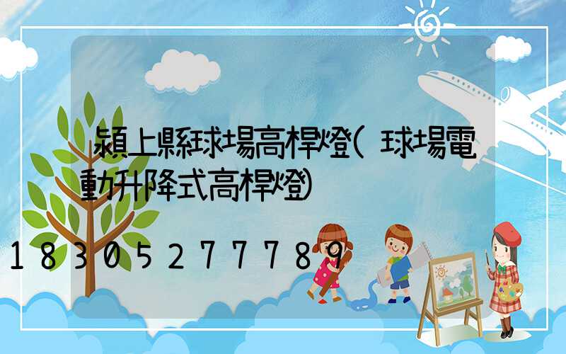 潁上縣球場高桿燈(球場電動升降式高桿燈)