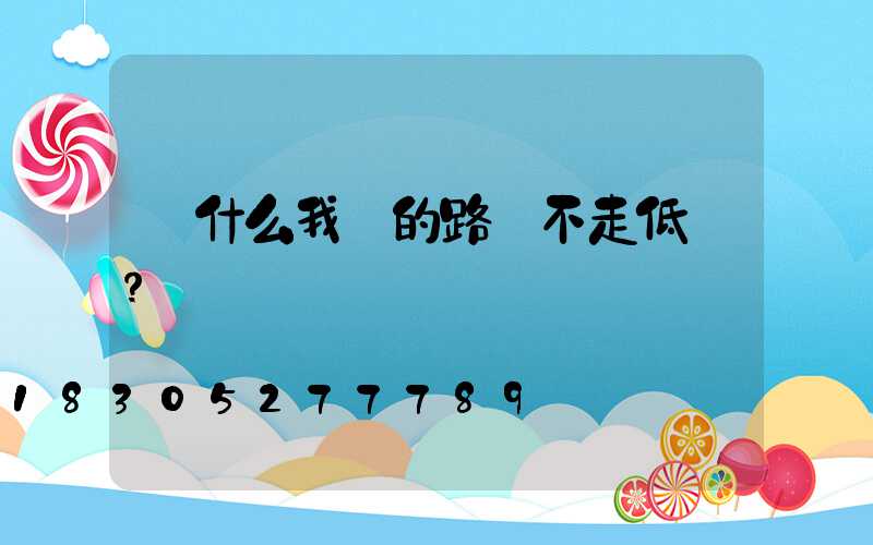 為什么我們的路燈不走低價？