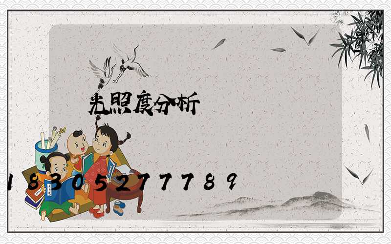 燈光照度分析圖