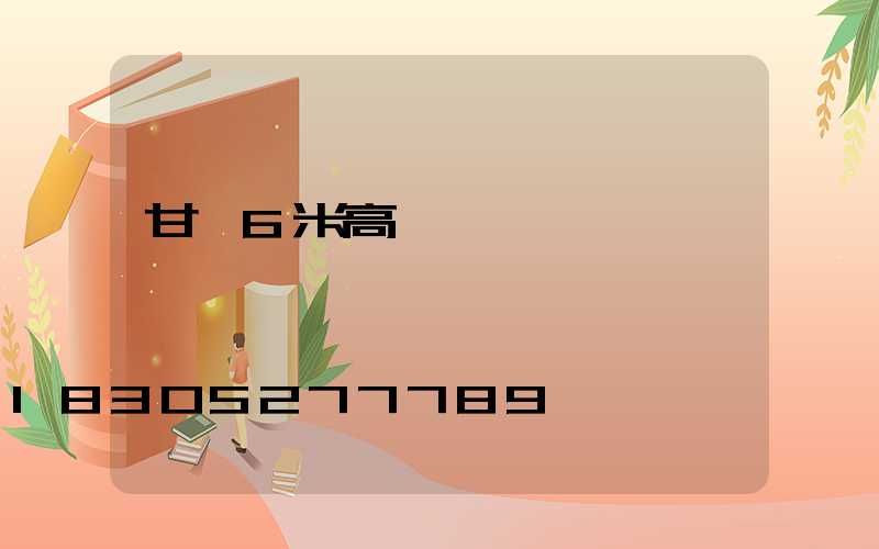 甘孜6米高桿燈價錢