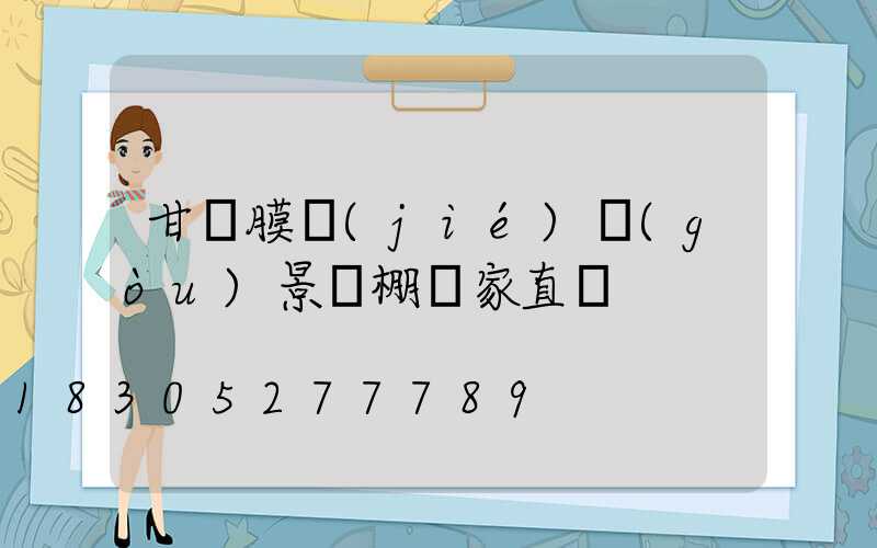 甘肅膜結(jié)構(gòu)景觀棚廠家直銷