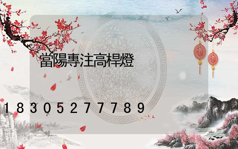 當陽專注高桿燈