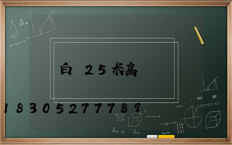 白銀25米高桿燈