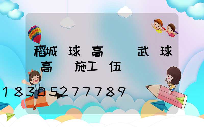 稻城縣球場高桿燈(武漢球場高桿燈施工隊伍)