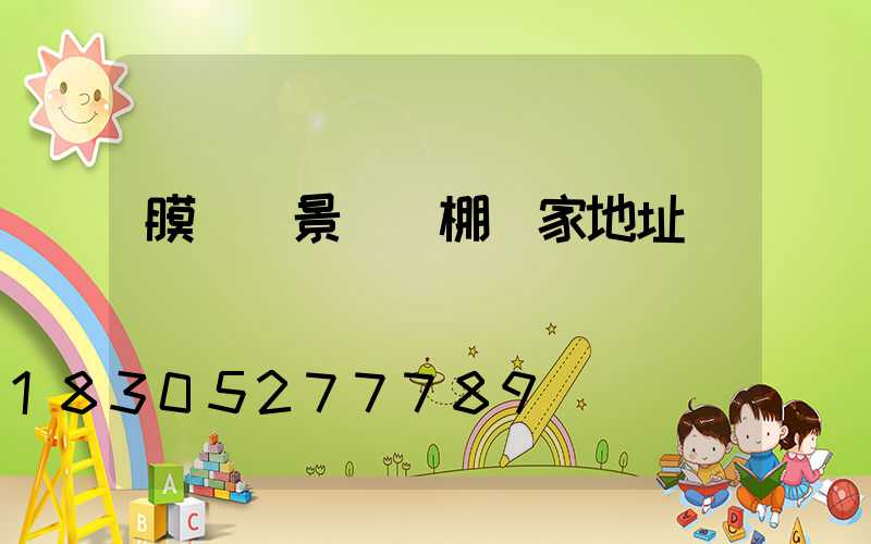 膜結構景觀車棚廠家地址