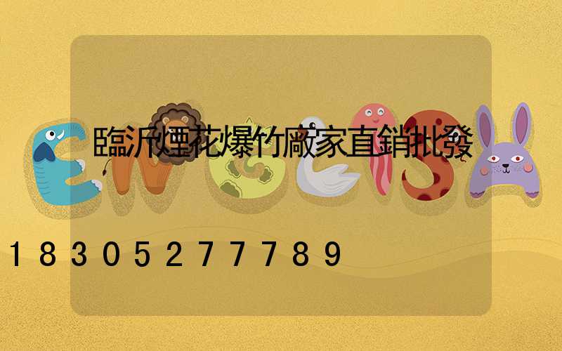 臨沂煙花爆竹廠家直銷批發