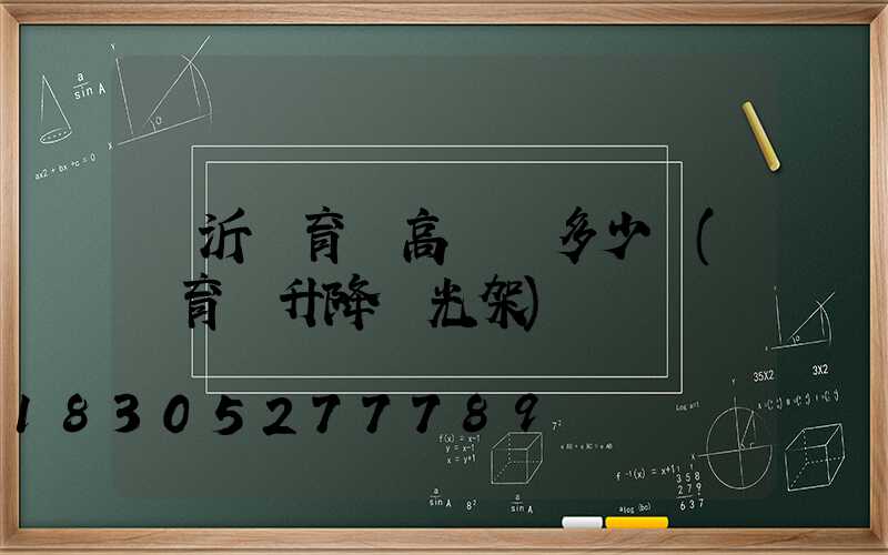 臨沂體育館高桿燈多少錢(體育館升降燈光架)