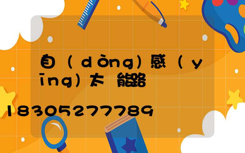 自動(dòng)感應(yīng)太陽能路燈