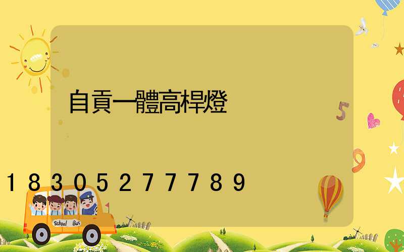 自貢一體高桿燈