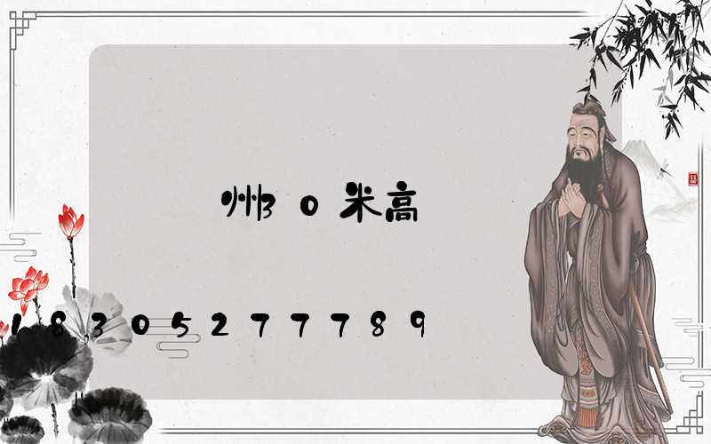 荊州30米高桿燈