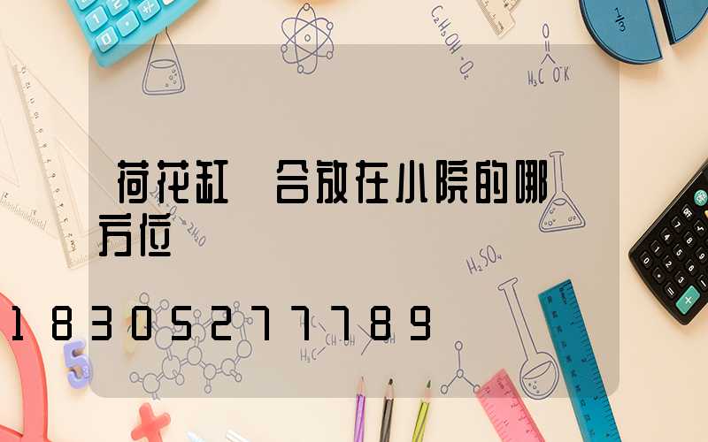 荷花缸適合放在小院的哪個方位