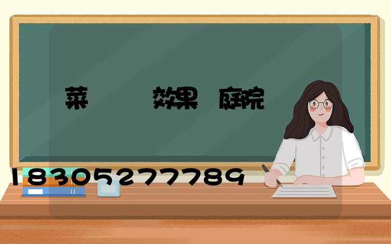 菜園設計效果圖庭院