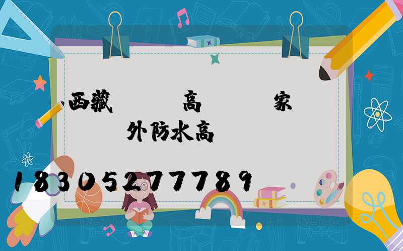 西藏led高桿燈廠家(led戶外防水高桿燈)