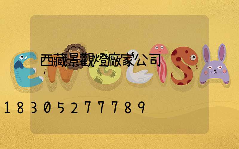 西藏景觀燈廠家公司