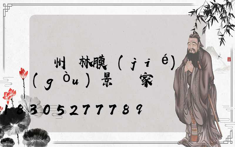 貴州園林膜結(jié)構(gòu)景觀廠家