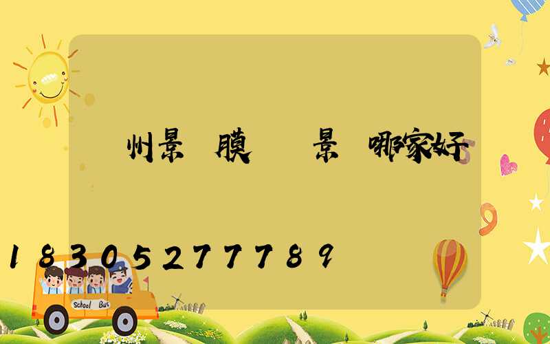 貴州景區膜結構景觀哪家好