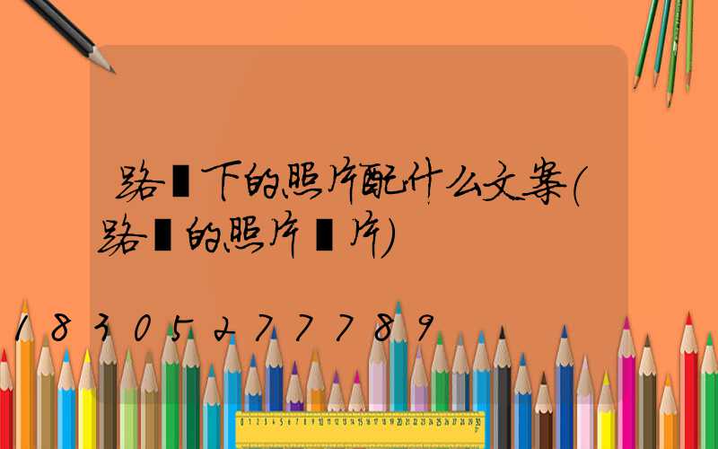 路燈下的照片配什么文案(路燈的照片圖片)