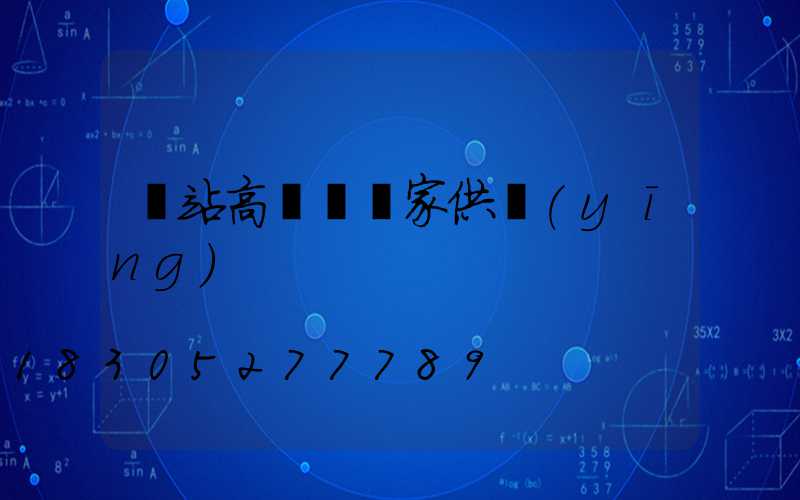車站高桿燈廠家供應(yīng)