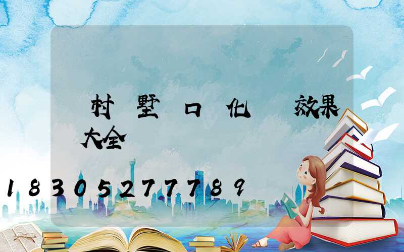 農村別墅門口綠化設計效果圖大全