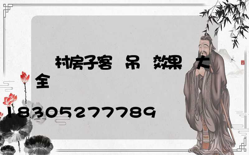 農村房子客廳吊頂效果圖大全
