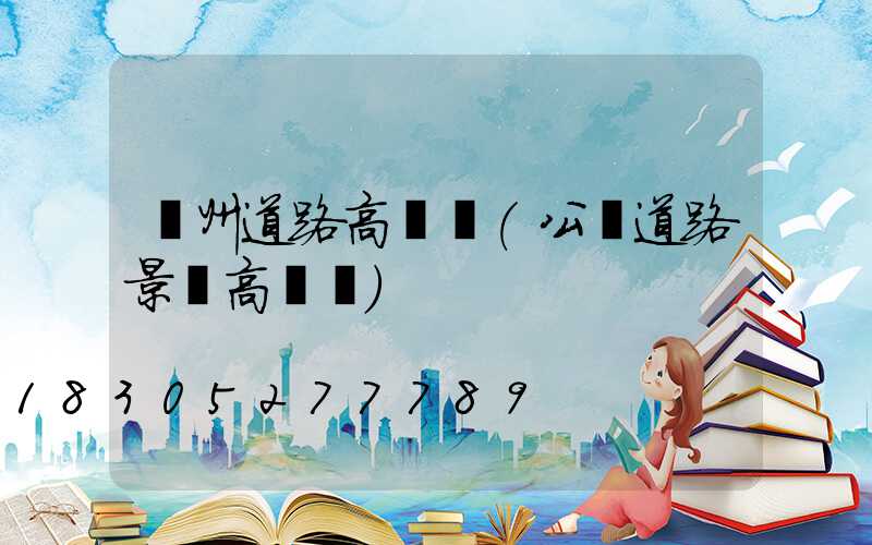 連州道路高桿燈(公園道路景觀高桿燈)