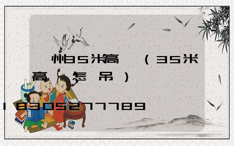 鄂州35米高桿燈(35米高桿燈怎樣吊裝)