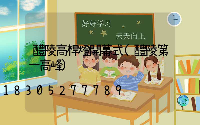 醴陵高桿燈開幕式(醴陵第一高峰)