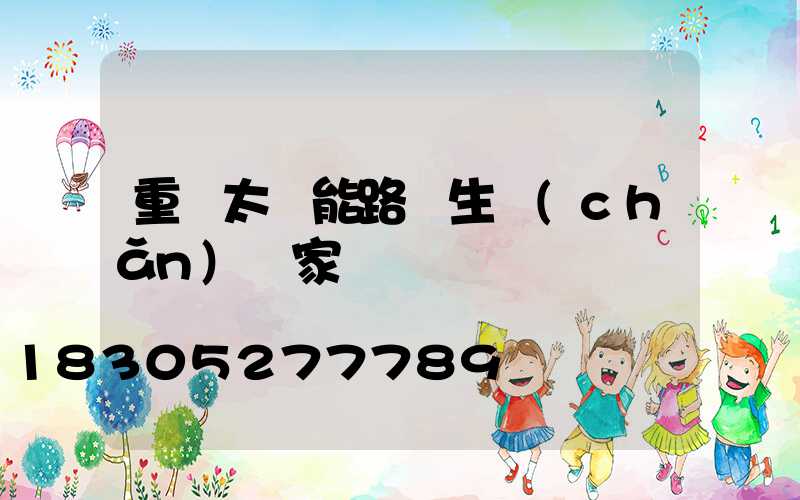 重慶太陽能路燈生產(chǎn)廠家