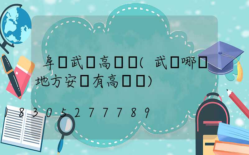阜陽武漢高桿燈(武漢哪個地方安裝有高桿燈)