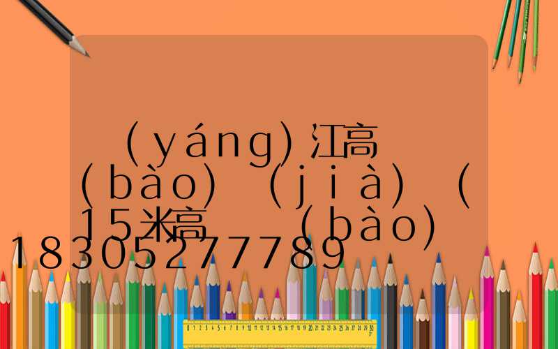 陽(yáng)江高桿燈報(bào)價(jià)單(15米高桿燈報(bào)價(jià)單)