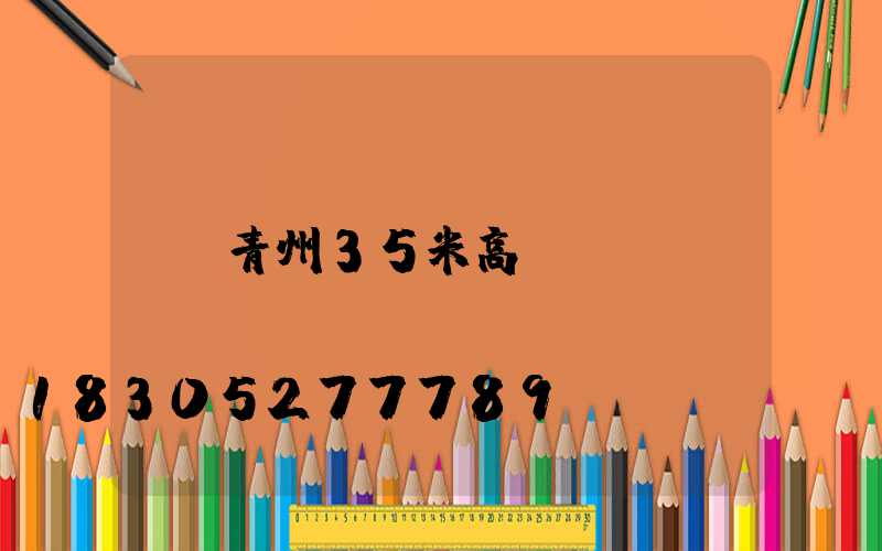 青州35米高桿燈