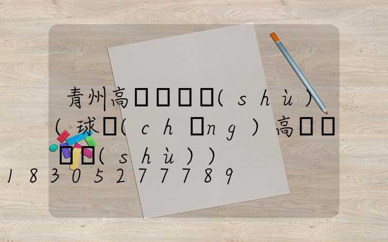 青州高桿燈參數(shù)(球場(chǎng)高桿燈參數(shù))